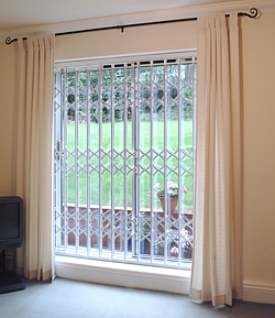 seceuroguard security grille on home overlooking garden - high vision see through security